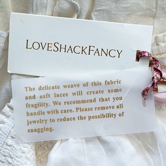 LoveShackFancy Donahue Tiered Ruffle Mini Skirt White Cotton XL NWT - Picture 5 of 10